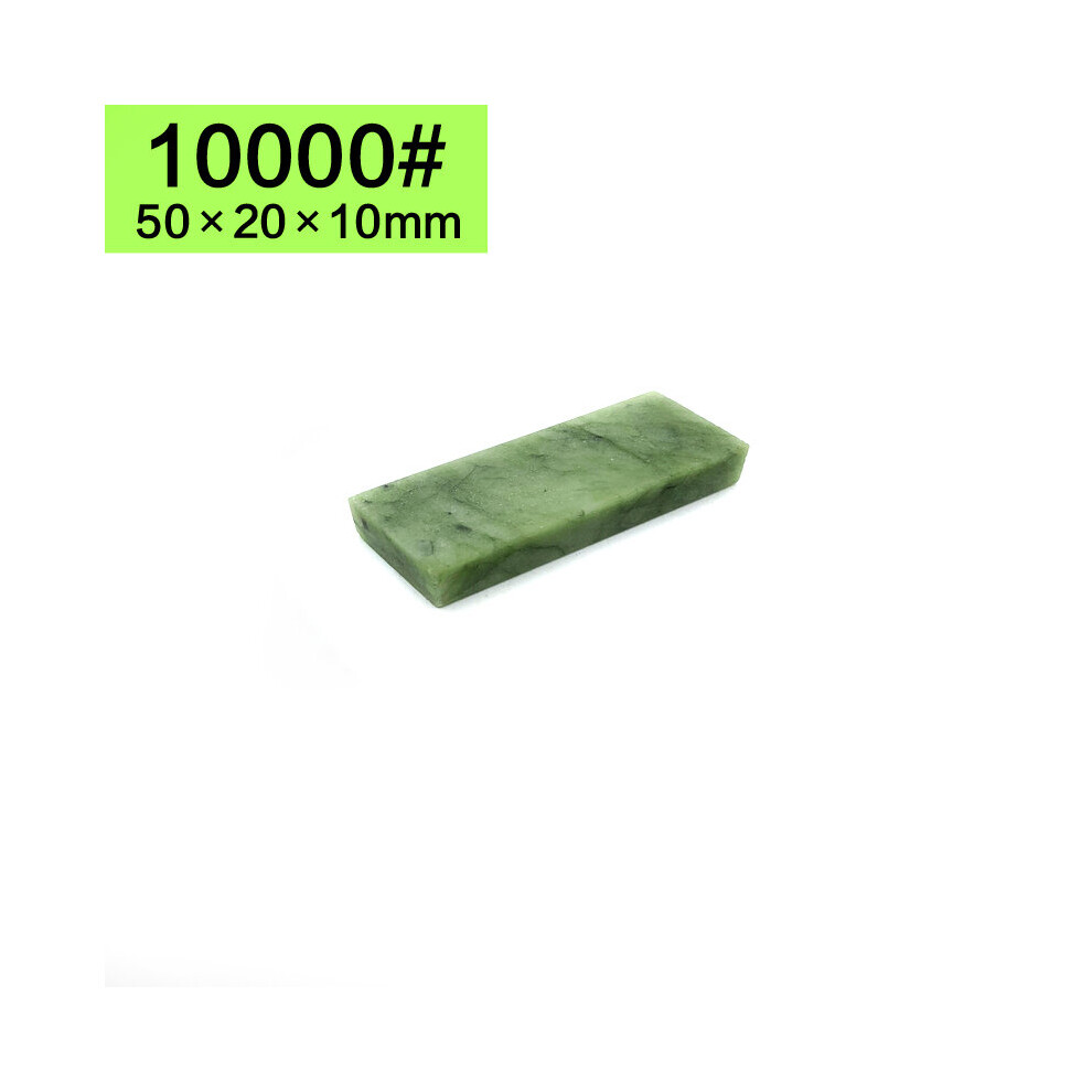 (A-Auburn) 10000# Natural Green Agate Sharpening Stone Fine Grinding Polishing Shaved Bar Whetstone Knife Sharpener Kitchen Honing Tool 4853843642427