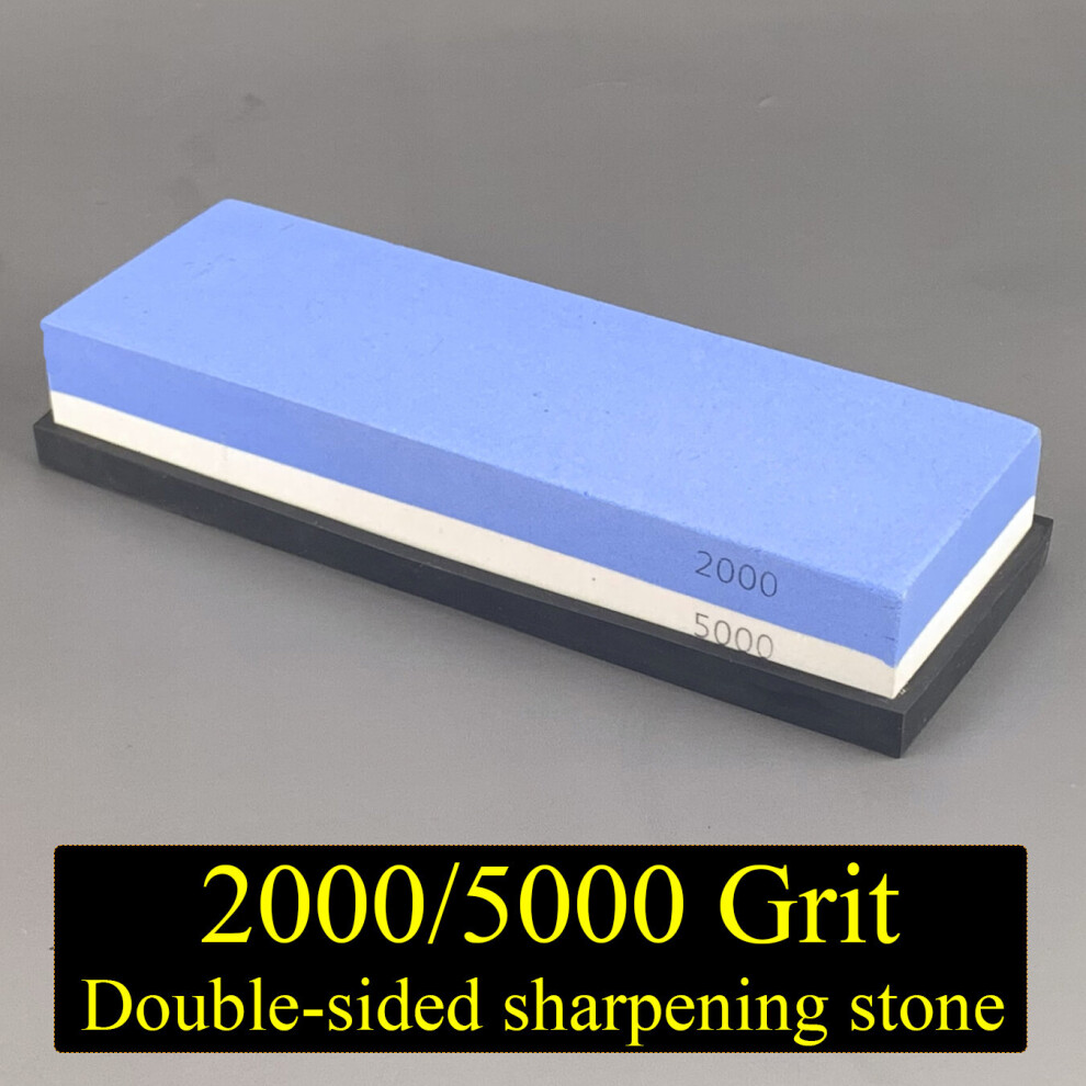 (A-2000-5000 Whetstone Whetstone) 2000 5000 Grit Professional Knife Sharpener 3Pc Whetstone Honing Water Stone Grinder Sharpening Stone Apex Egde Diam 4853843641727