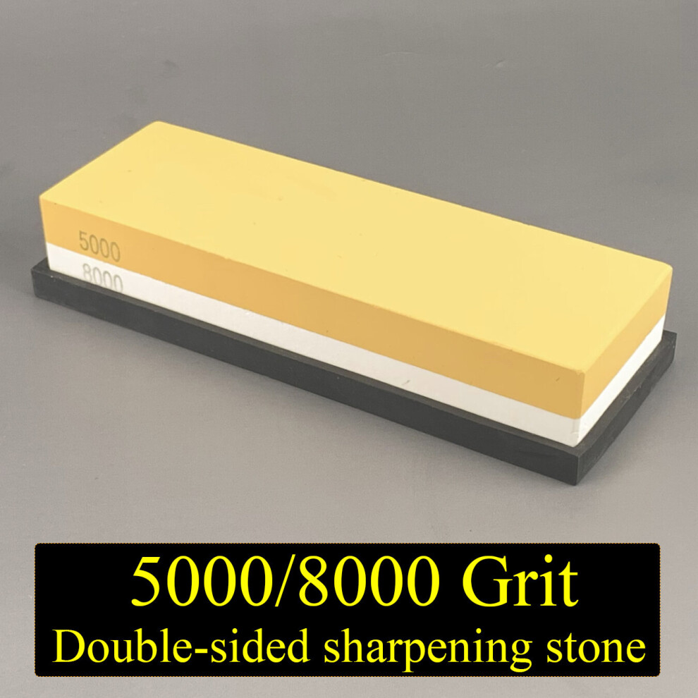 (A-5000-8000 Whetstone Whetstone) 2000 5000 Grit Professional Knife Sharpener 3Pc Whetstone Honing Water Stone Grinder Sharpening Stone Apex Egde Diam 4853843641826
