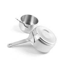 (a-Gold 100ML) Pot Gravy Stainless Steel Milk Pot Mini Sauce Pan Non Stick Small Saucepan Nonstick Small Pan Mini Pots With Handle