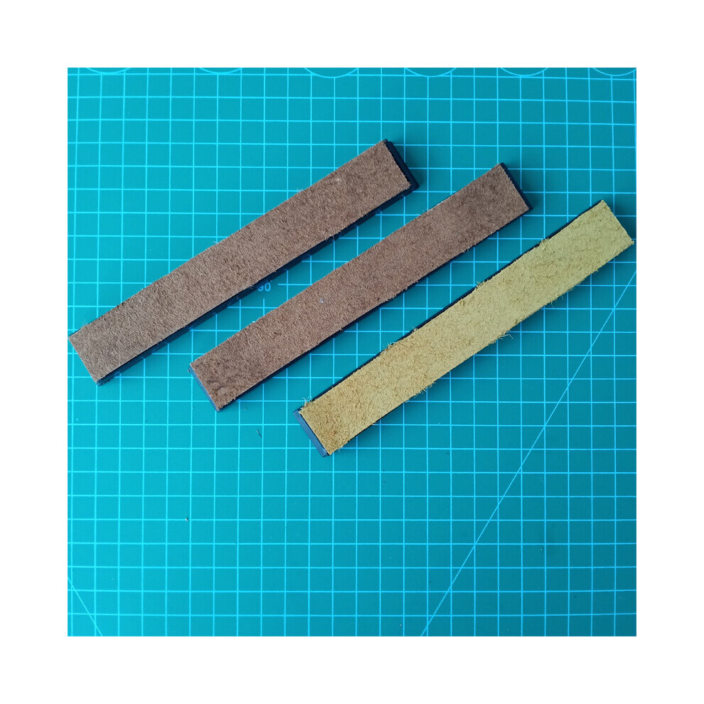 (A-3Pcs Leather) 1Pc- 4Pcs 2.0Mm Cowhide Leather Honing Strop Compound 30G Grinding Paste Knife Sharpener Sharpening Stone Fine Grinding 4853843642922