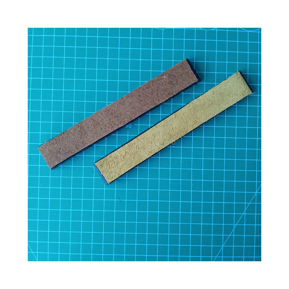 (A-2Pcs Leather) 1Pc- 4Pcs 2.0Mm Cowhide Leather Honing Strop Compound 30G Grinding Paste Knife Sharpener Sharpening Stone Fine Grinding 4853843642915