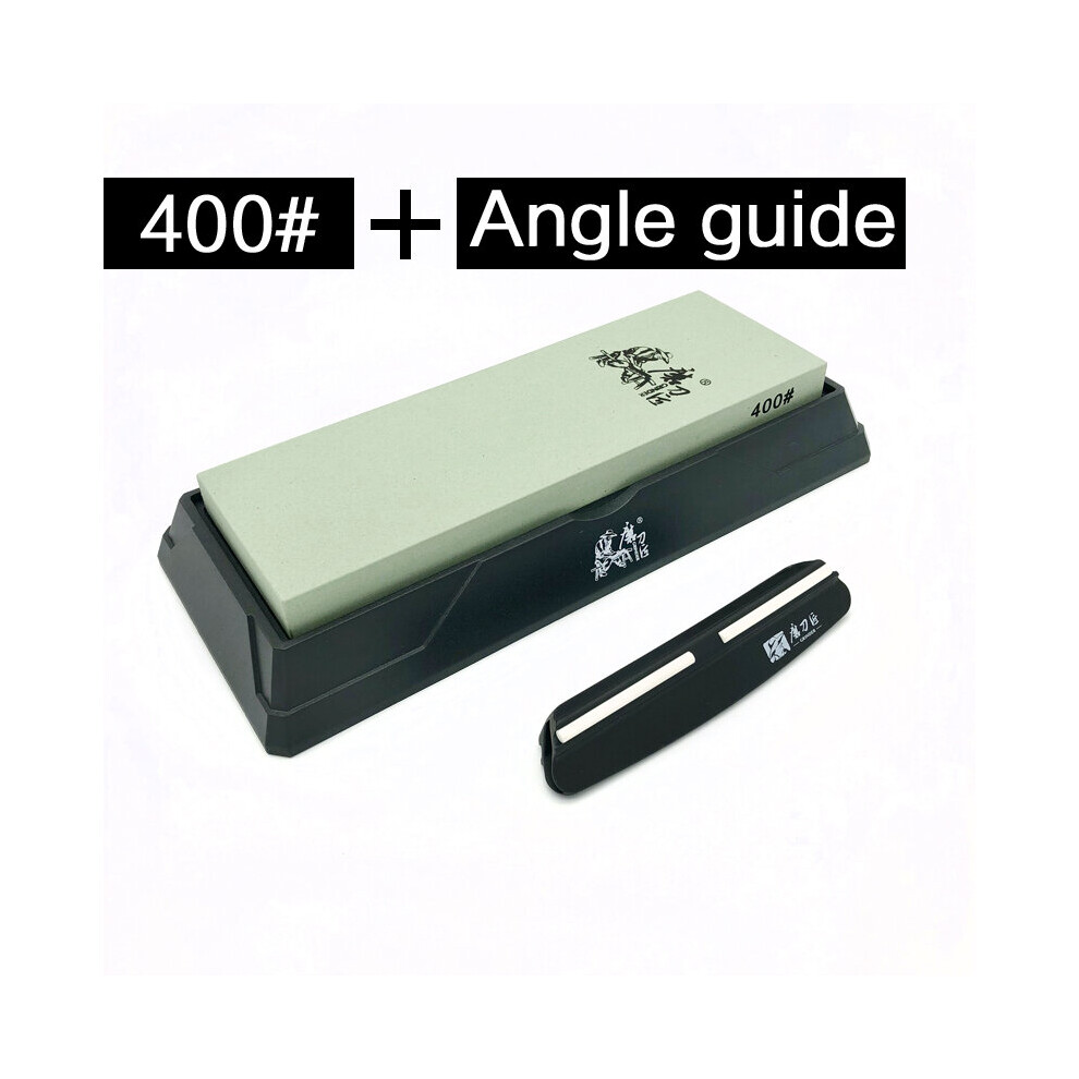 (A-Multi Knife Sharpener) Taidea Sharpening Stone Knife Sharpener Whetstone Angle Guide Kitchen Knife Sharpener White Alundum Fast 240-8000Grit 4853843643585
