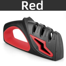 (a-Red) Myvit 4 IN 1 Knife Sharpener Stainless Steel Scissors Diamond Coated&Fine Rod Knife Shears Sharpening stone Non-Slip Whetstone