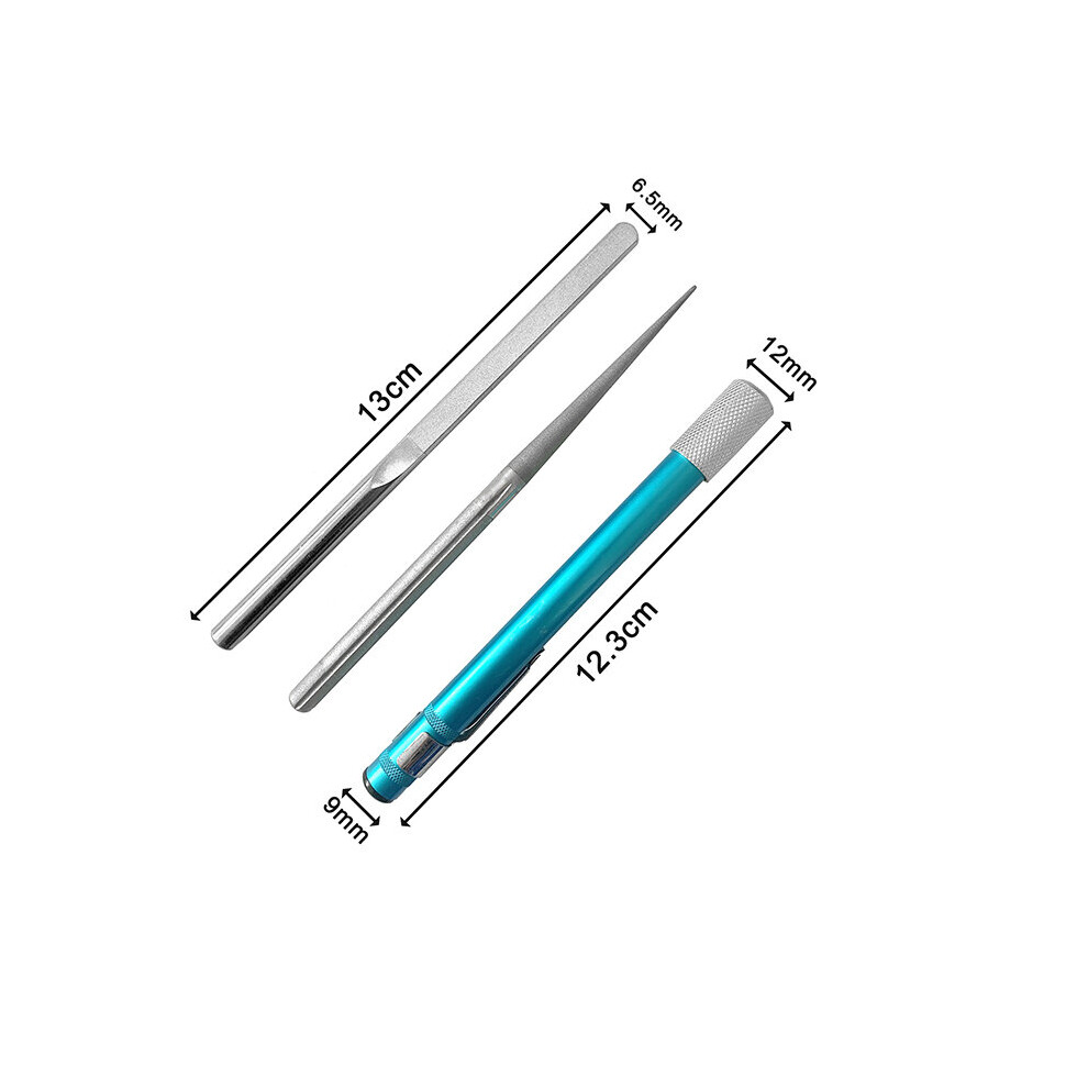 (A-3Pcs S) Knife Sharpening Rod Retractable Diamond Kitchen Sharpen Stone Multi-Purpose Sharpening Tool Grindstone Fishing Hook Sharpener 4853843733965
