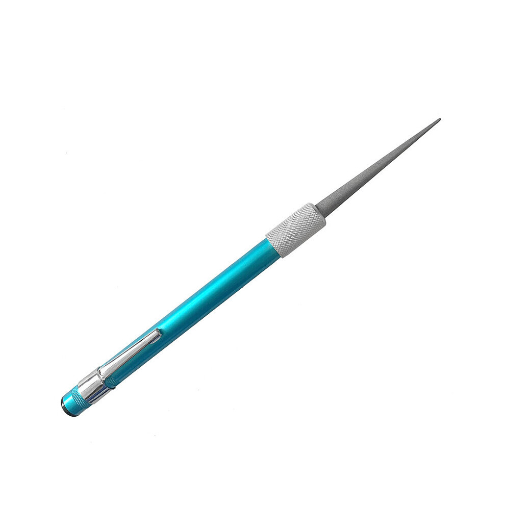(A-Blue S) Knife Sharpening Rod Retractable Diamond Kitchen Sharpen Stone Multi-Purpose Sharpening Tool Grindstone Fishing Hook Sharpener 4853843733989