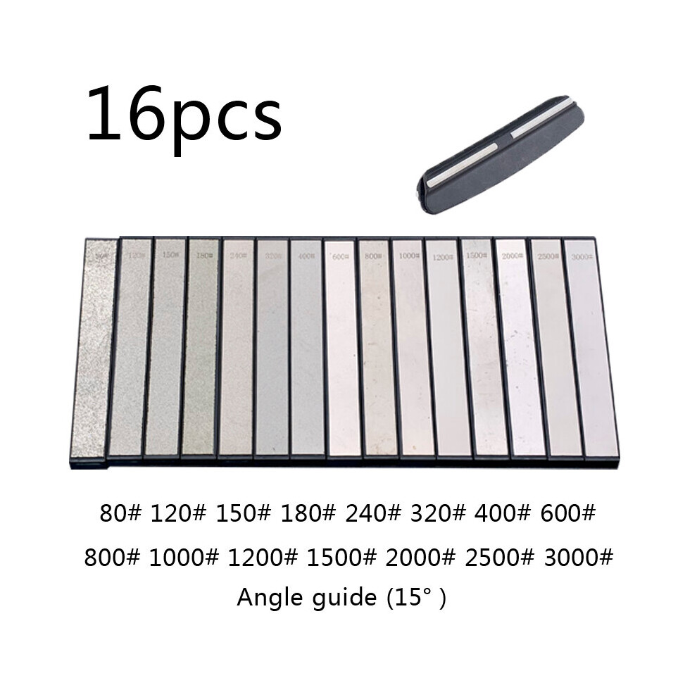 (A-16Pcs Diamond) Professional Sharpener For Knives Accessories Diamond Bars Sharpening Stone Set Spyderco Honing Whetstone Grinders Apex System 4853843716401