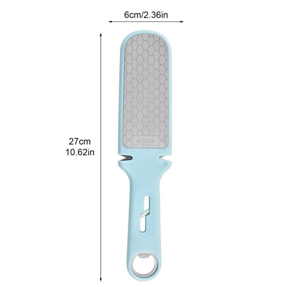 (A-Blue 276Cm10.62.4in) Diamond Knife Sharpener Sharpening Stone Professional Dual-Grit Kitchen Knife Sharper Blade Sharp Diamond Tools Knife Sharpene 4853843780112