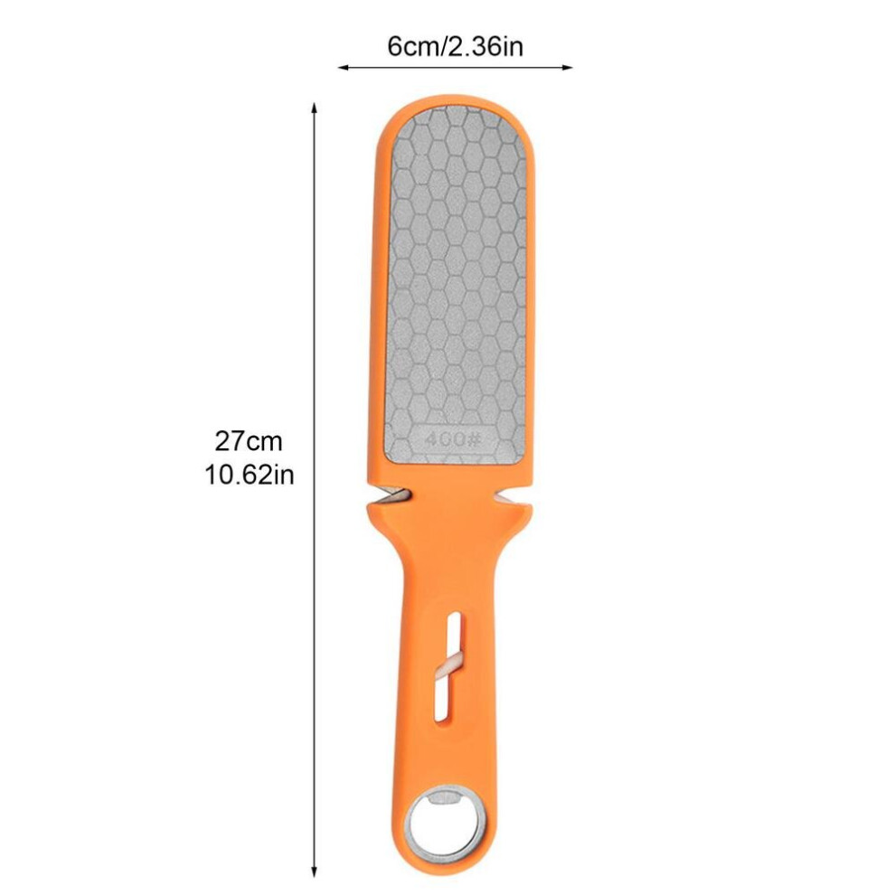 (A-Yellow 276Cm10.62.4in) Diamond Knife Sharpener Sharpening Stone Professional Dual-Grit Kitchen Knife Sharper Blade Sharp Diamond Tools Knife Sharpe 4853843780143