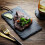 (a-Round C) Natural Slate Dishes Solid Rectangle Stone Sushi Steak Barbecue Plate Cheese Pizza Flat Fruit Plate 4