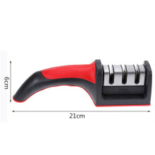 (a-As the picture shows S) 3-Level Sharpener, Diamond Ceramic Rod Sharpener, With 1 Replacement Sharpener, Suitable For All Knives Sharpening Tools