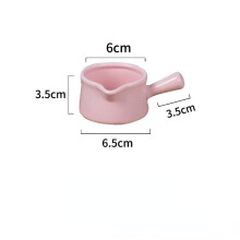 (a-Pink 55Ml) Ceramic Mini Saucepan Milk Jug Cookware Kitchen Cookware Pot Jam Bowl Milk Cup With Handle Sugar Bowls