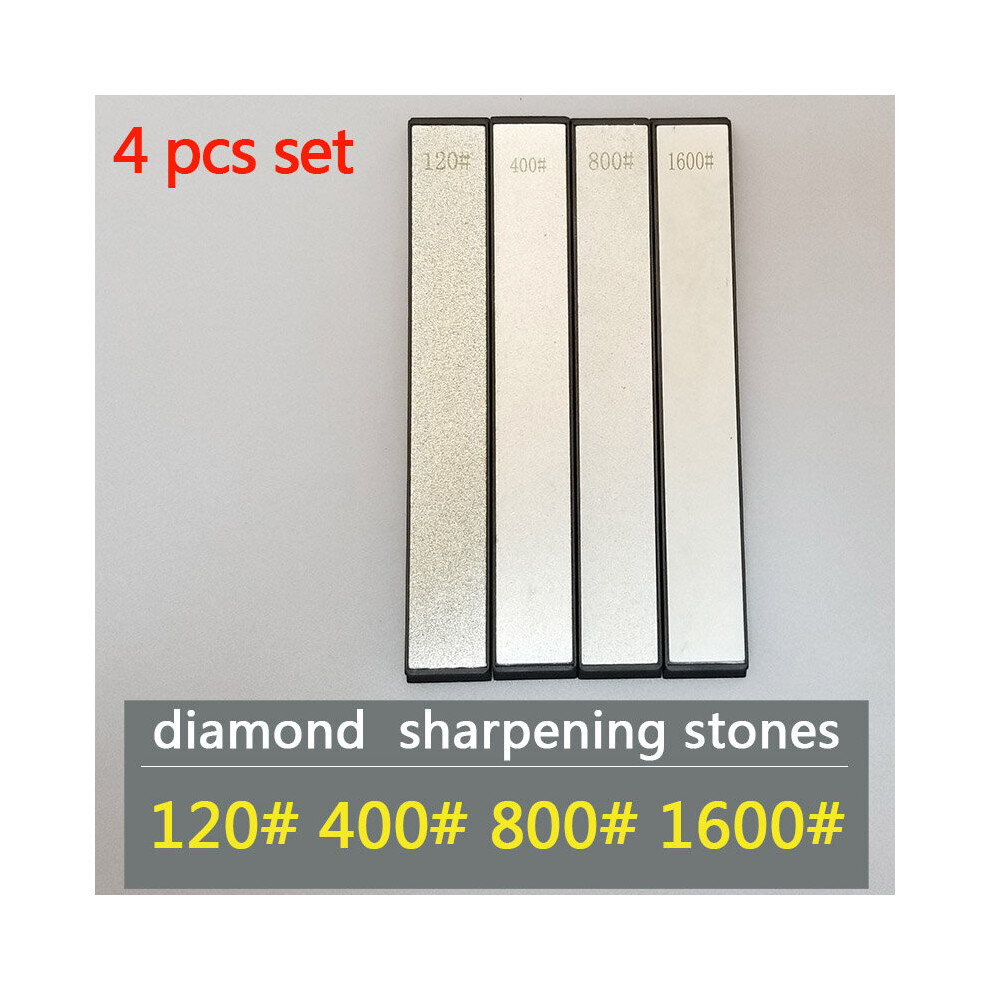 (A-120 400 800 1600 Sharpening Stone) New120-1600 Grit Diamond Sharpening Stone Knife Sharpener Grinding Stone Kitchen Tools Knife Sharpening System 4853843777167