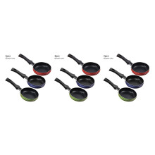 (a-14cm 3PCS) 1/2/3 Nonstick Frying Pan Stainless Steel Pies Seafood Burgers Pot Restaurant Kitchen Washable Baking Cookware Accessories