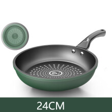 (a-24CM) Wok Non-Stick Pan Kitchen Pan Gas Stove Universal Non-Stick Pan With Lid No Oily Fume Frying Pan Cast Iron Kitchen Utensils