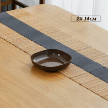 (a-02) Square Dessert Plate Imitation Wood Grain Plastic Dinner Plate Fruit Tray Small Plate Kitchen Plate Western Steak Plate Dish
