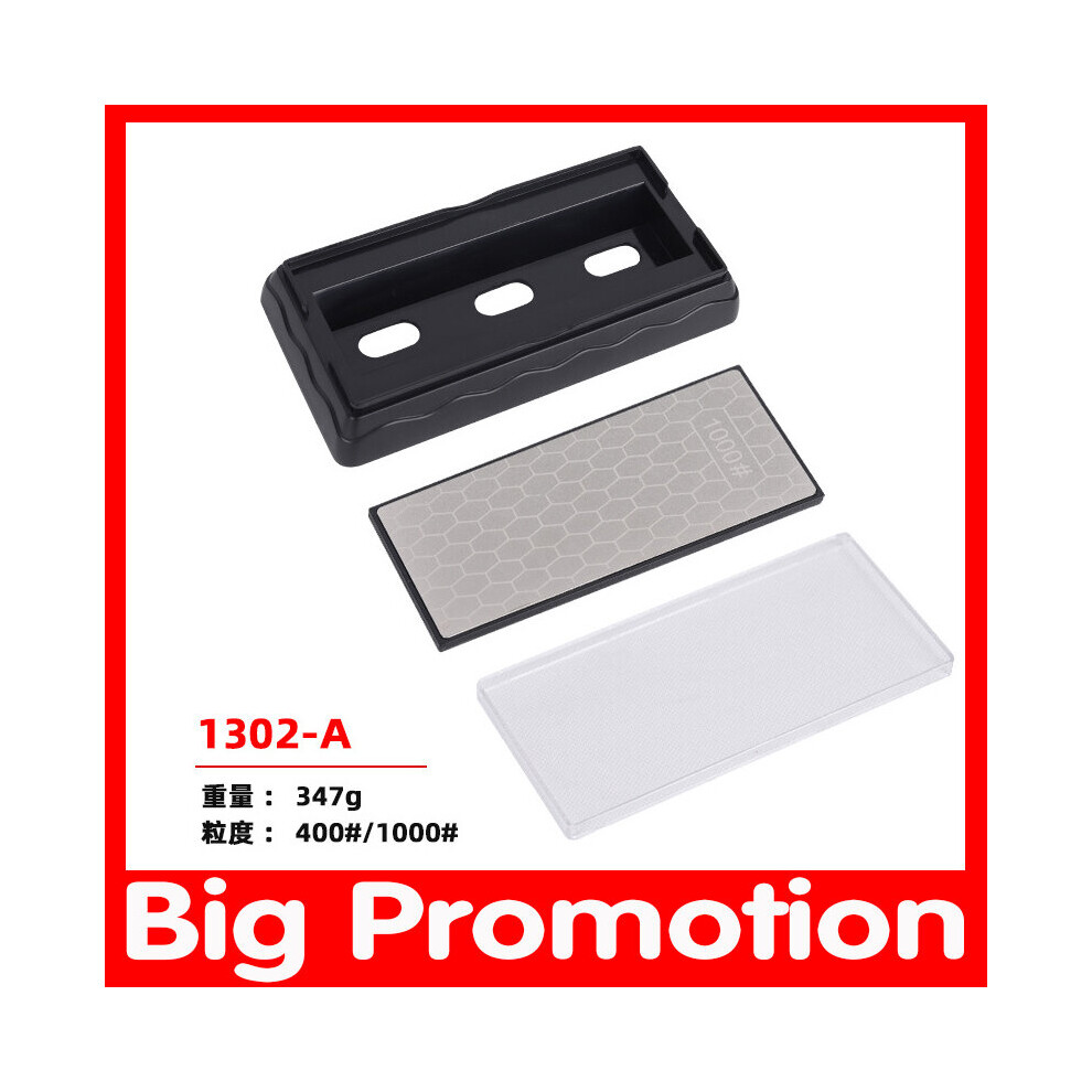 (A-400 1000 Set) Double-Side Sharpener Diamond Whetstone Knife Sharpening Stone Kitchen Grit Chef Knife Grinding Tool 400/600/1000/1200 Grit 4853843704224