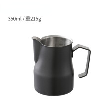 (a-350ML) White Milk Pot Inner Scale 350ML/500ML Stainless Steel Milk Foam Cup Espresso Pull Flower Cup with Inner Scale Measuring Cup