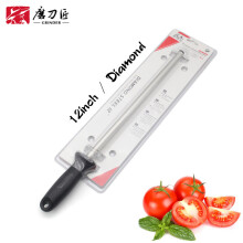 (a-12 inch Diamond knife sharpener) TAIDEA TG200612inch Knife sharpener rod Ceramics Kitchen knife tools Fast sharping Grind rod Non-slip design musats