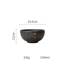 (a-E) Phnom Penh Household Kitchen Tableware European Creative Steak Plate Black Ceramic Dishes Spoon Bowl Dish Flatware Set