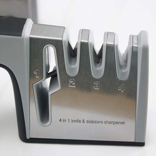 (a-red) Professional 5 in 1 Knife Sharpener Kitchen Scissors Sharpening Tool Whetstone Tungsten Diamond Adjust Angle Grinding Machine 2