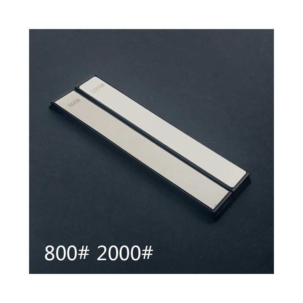 (A-800 2000 Grit) 2Pcs 240 800# Diamond Bars Sharpening Stone Knife Sharpener Replaceable Whetstone Kitchen Gadgets Apex Quick Sharp Hard Base Set 4853843749515
