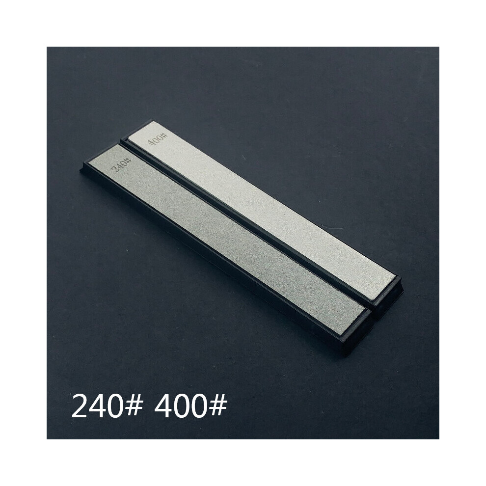(A-240 400 Grit) 2Pcs 240 800# Diamond Bars Sharpening Stone Knife Sharpener Replaceable Whetstone Kitchen Gadgets Apex Quick Sharp Hard Base Set 4853843749447