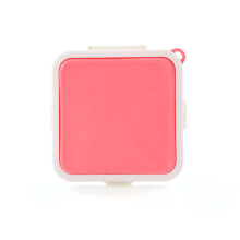 (a-Pink) Double-Sided Sandwich Baking Pan Non-Stick Foldable Grill Frying Pan for Bread Toast Breakfast Machine Pancake Maker Detachable