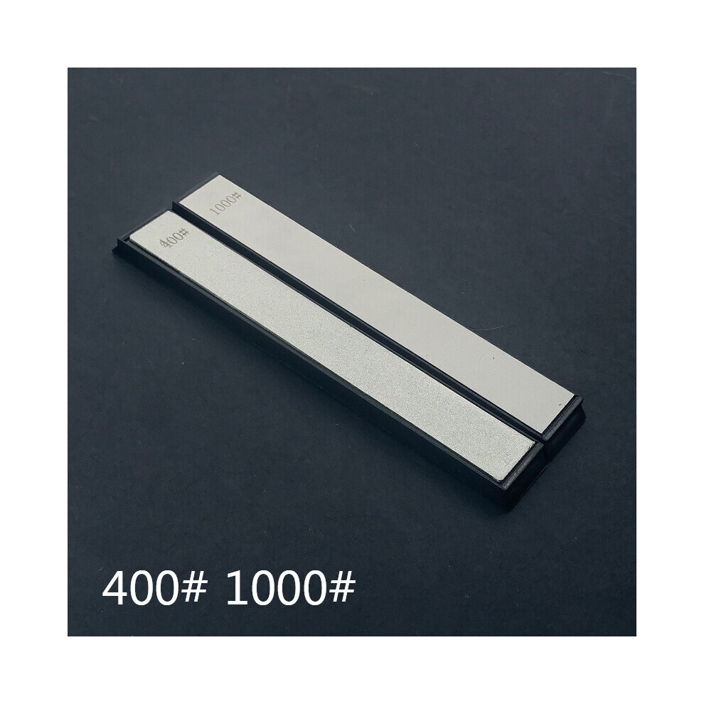 (A-400 1000 Grit) 2Pcs 240 800# Diamond Bars Sharpening Stone Knife Sharpener Replaceable Whetstone Kitchen Gadgets Apex Quick Sharp Hard Base Set 4853843749478