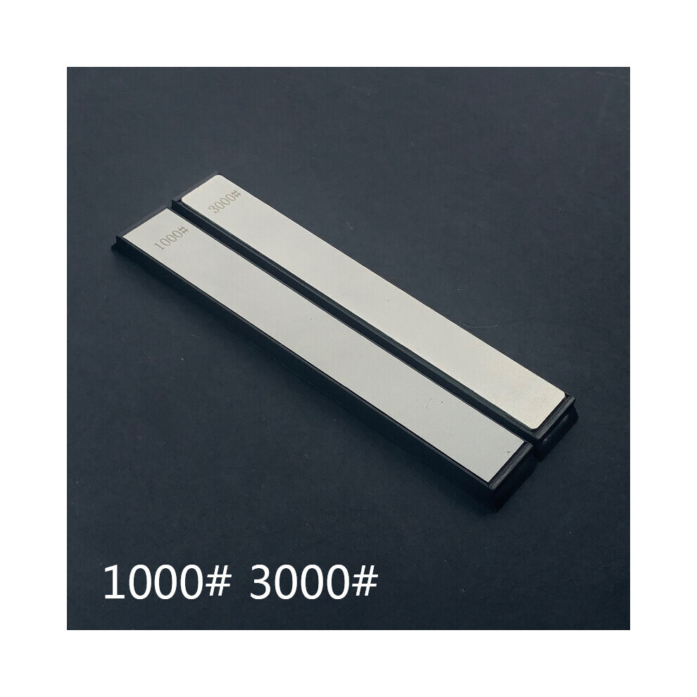 (A-1000 3000 Grit) 2Pcs 240 800# Diamond Bars Sharpening Stone Knife Sharpener Replaceable Whetstone Kitchen Gadgets Apex Quick Sharp Hard Base Set 4853843749423