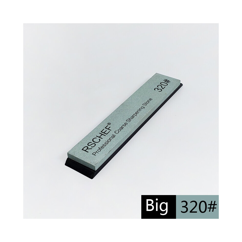 (A-Big 320 Grit) Big Size Professional Sharpening Stone Angle Kitchen Knife Sharpener Grindstone White Corundum Whetstone Fast Knife Tools 4853843676071