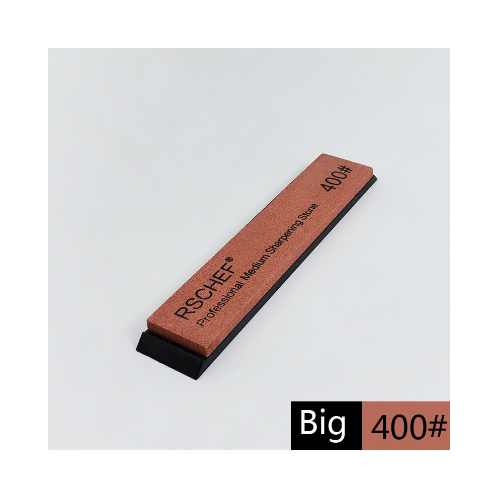 (A-Big 400 Grit) Big Size Professional Sharpening Stone Angle Kitchen Knife Sharpener Grindstone White Corundum Whetstone Fast Knife Tools 4853843676088