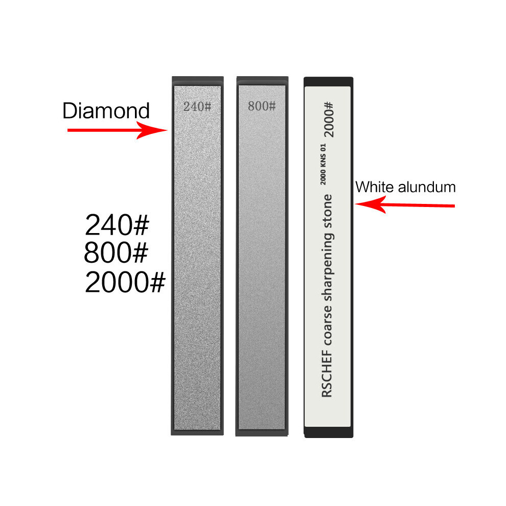 (A-Beige Sharpening Stone) Diamond & Whetstone 60-2000 Grit Knife Sharpener Sharpening Stone Flattening Stone Grind Fixed System Knife Stones 4853843728121