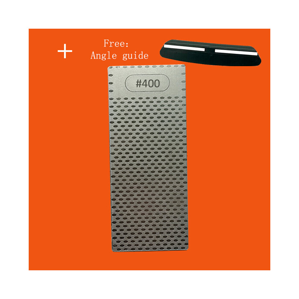 (A-Yk 400 Kc01) Diamond Sharpening Stone Knife Sharpener Surface Kitchen Grinding Tool Knife Whetstone 150*63*2.5Mm Base 400 600 1000 1200 Grit 4853843650477