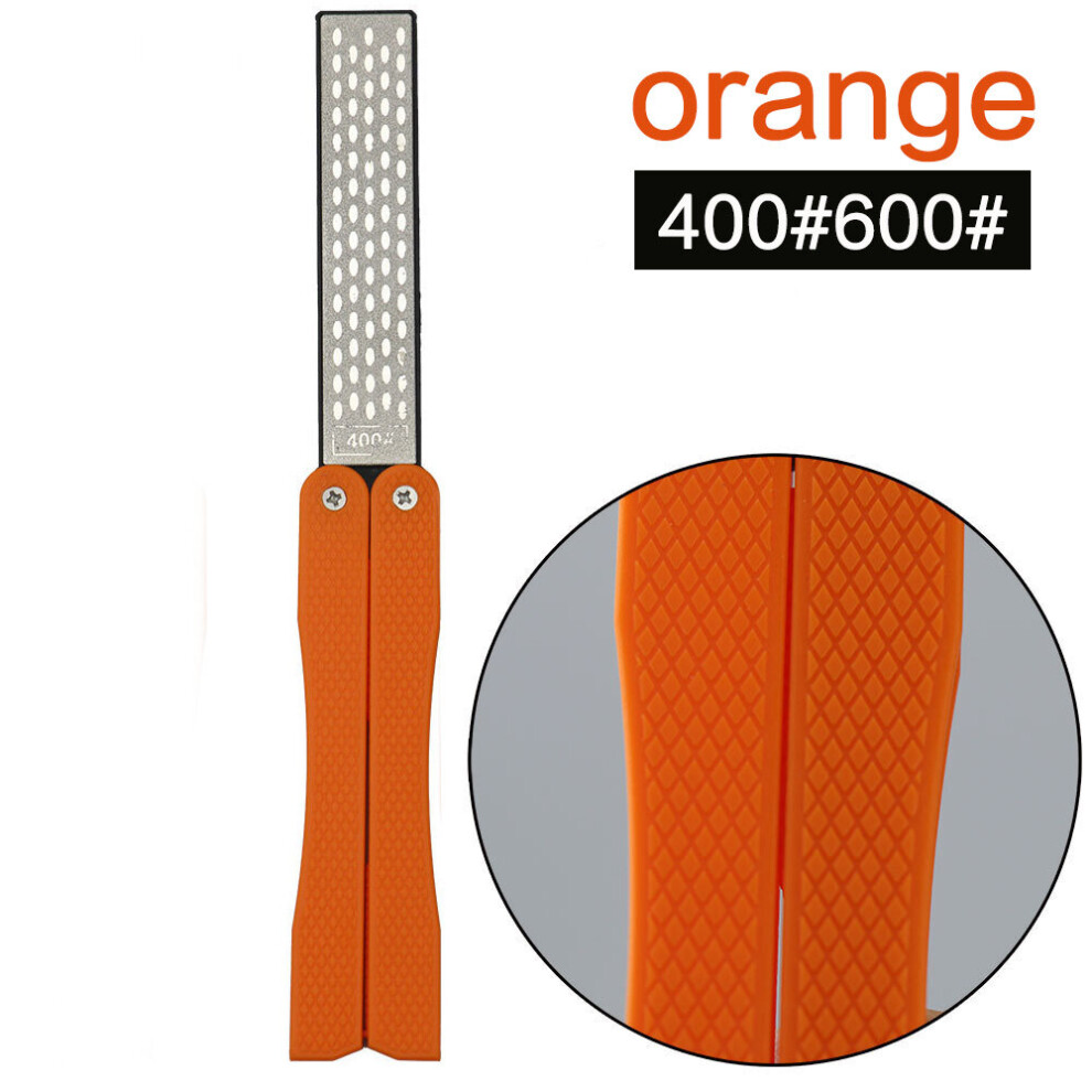 (A-Purple) Diamond Sharpener Portable Double Side Whestone For Pocket Folding Knife Sharpening Stone Sharpener Suitable For Outdoor 4853843651115