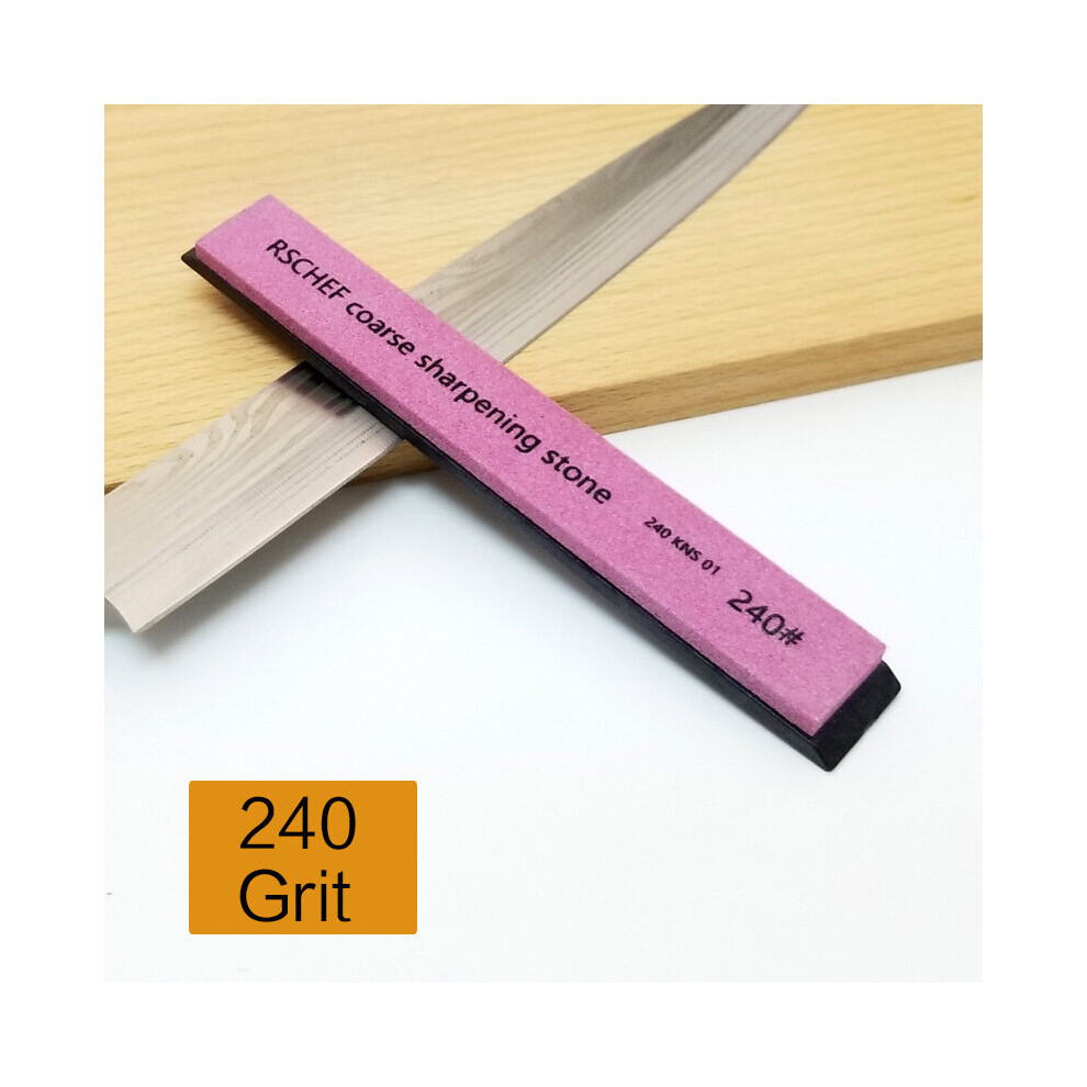 (A-240Grit) Grindstone Kitchen Abrader Grit Fix Angle Grind Whetstone Sharpen Bar Knife Wet Stone Grinder Tools 4853843712342