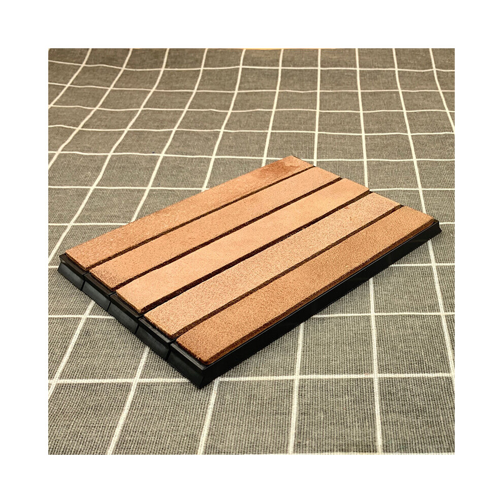 (A-5 Leather) Knife Polishing Sharpener Sharpening Stone Leather Sharpening Tool Polishing Paste Compound Grinding Paste Sharpening Plate 4853843712205