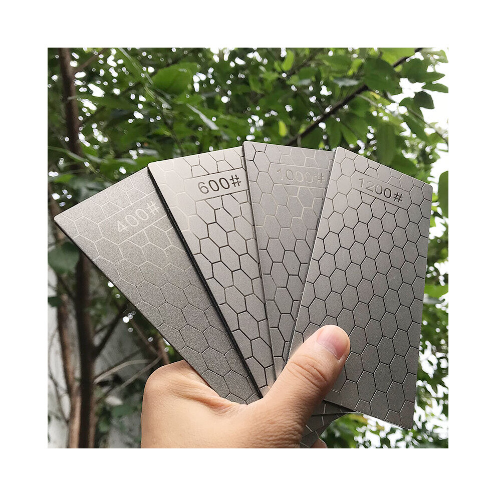 (A-Dmd 400 600 1200) Diamond Sharpening Stone Knife Sharpener 150*65*2.5Mm Ultra-Thin Honeycomb Surface Kitchen Grinding Tool Knife Whetstone 4853843658008