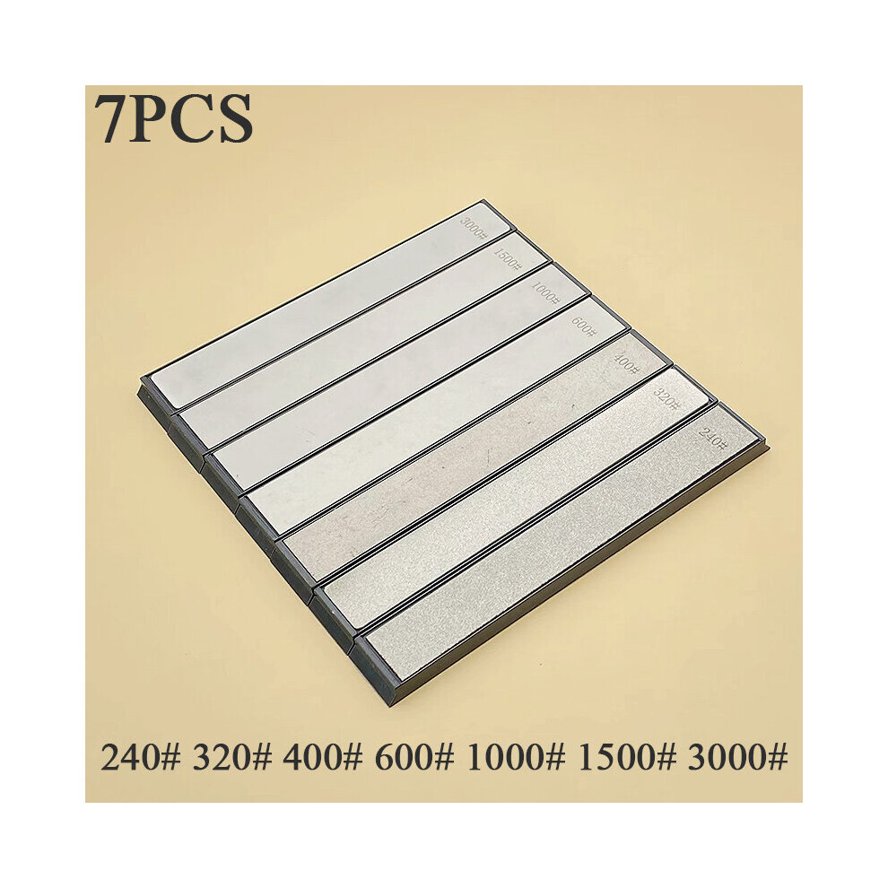 (A-7Pcs) 3-7Pcs 3000# Diamond Sharpening Stone Professional Sharpen Tool Kitchen Knife Sharpening System Household Sharpener Whetstone 4853843649921
