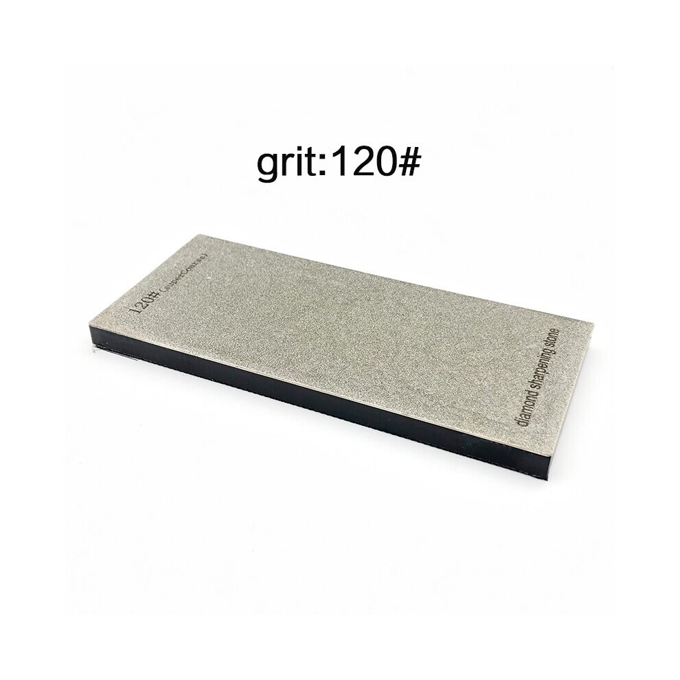 (A-Grit 120) 80~3000 Mesh Diamond Bars Thick Non-Slip Base Sharpening Stone Knife Sharpener Whetstone Spyderco Honing Grinder 4853843770991