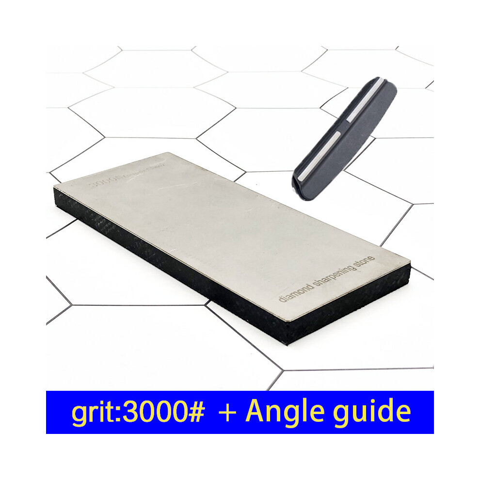 (A-Thick Grit 3000) 320/600 Grit Diamond Sharpening Stone Knife Sharpener System Non-Slip Base Apex Edge Blade Good Quality Grinders Work Sharp Bars 4853843712090