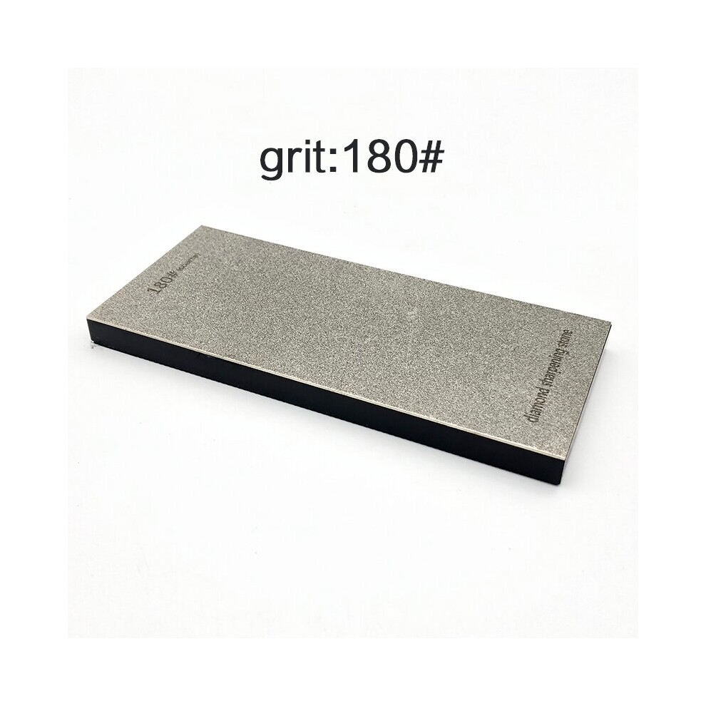 (A-Grit 180) 80~3000 Mesh Diamond Bars Thick Non-Slip Base Sharpening Stone Knife Sharpener Whetstone Spyderco Honing Grinder 4853843771035