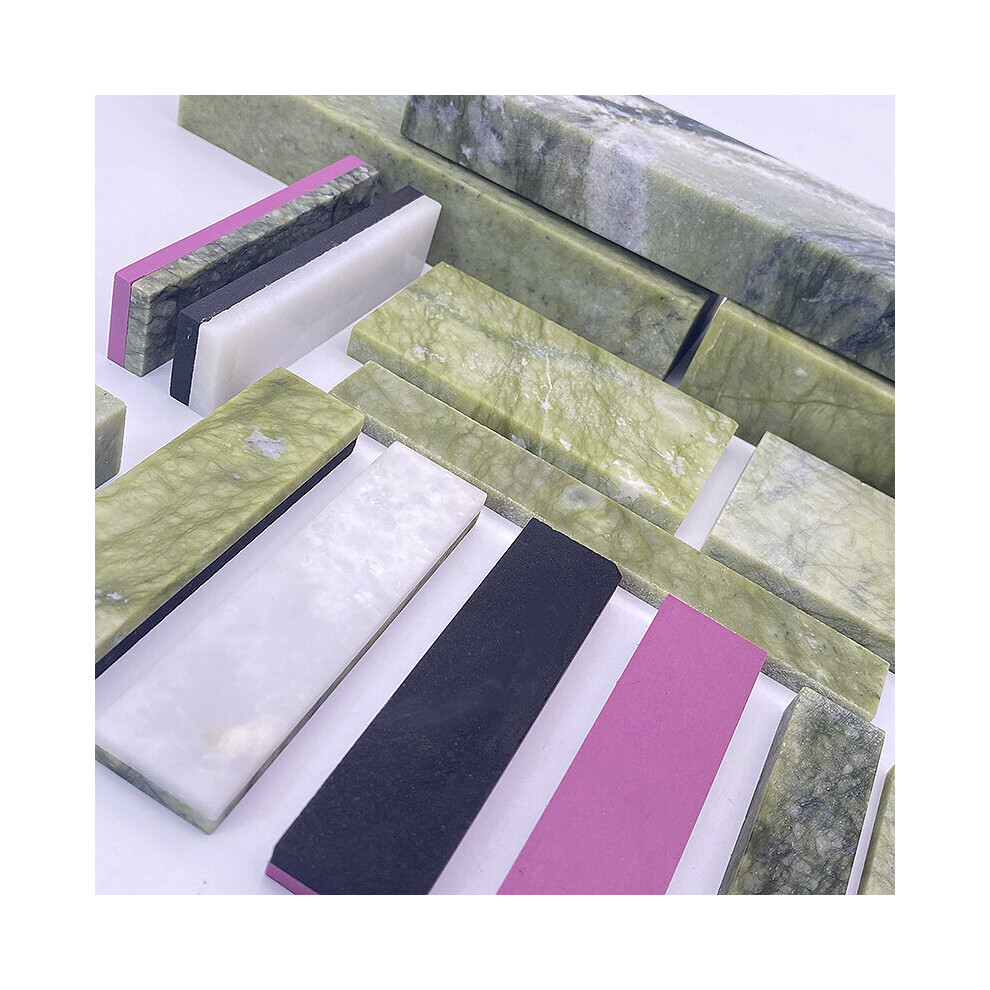 (A-H Ships Within 24 Hour) 10000 Grit Knife Sharpener Natural Green Agate Sharpening Stone Whetstone Fine Grinding Polishing Shaved Bar Kitchen Honing 4853843623044