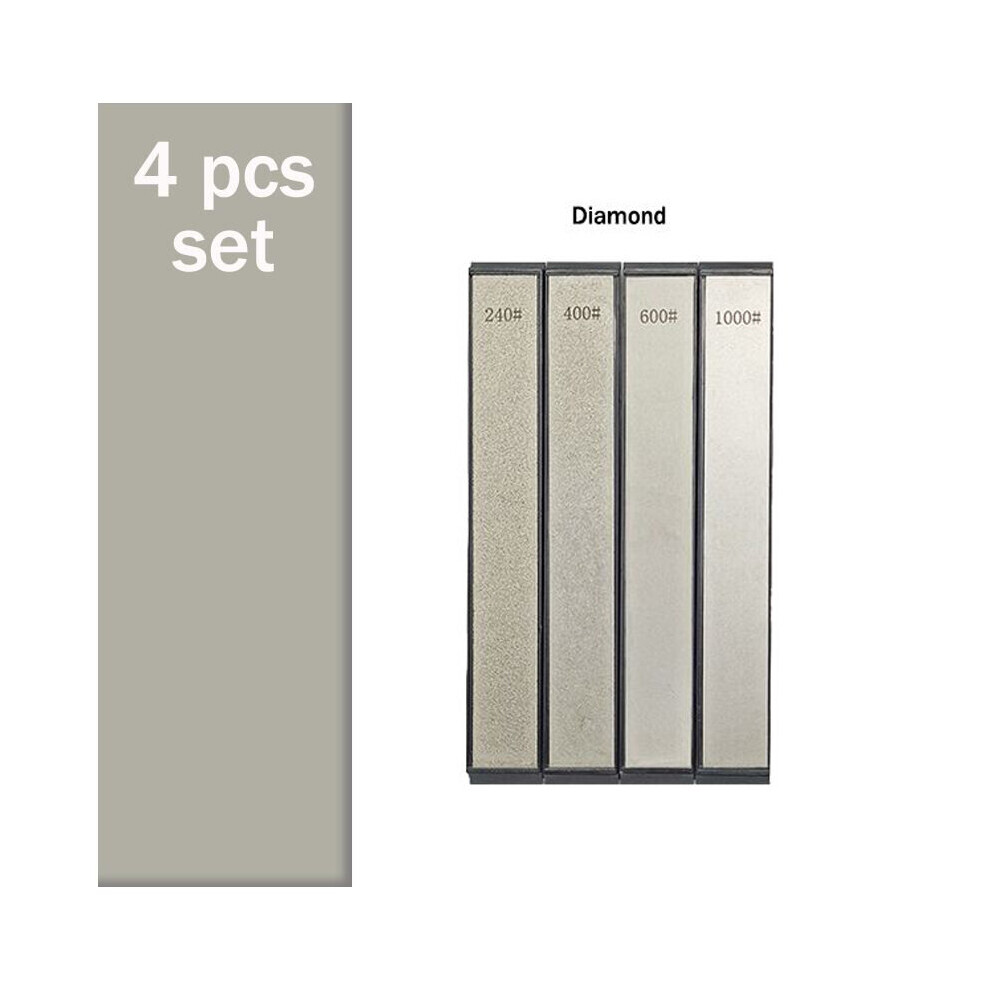 (A-4J As Photo) Sharpening Stone Kitchen Tool Fixed Angle Sharpener System White Corundum Whetstone Knife Sharpener Professional Honing Stone 4853843666171