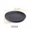 (a-E) Solid Black Food Grade Plastic Tableware Ceramic Plate Dish Dinnerware Restaurant Barbecue Steak Plates Household Dinner Dishes 1