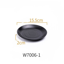 (a-F) Solid Black Food Grade Plastic Tableware Ceramic Plate Dish Dinnerware Restaurant Barbecue Steak Plates Household Dinner Dishes