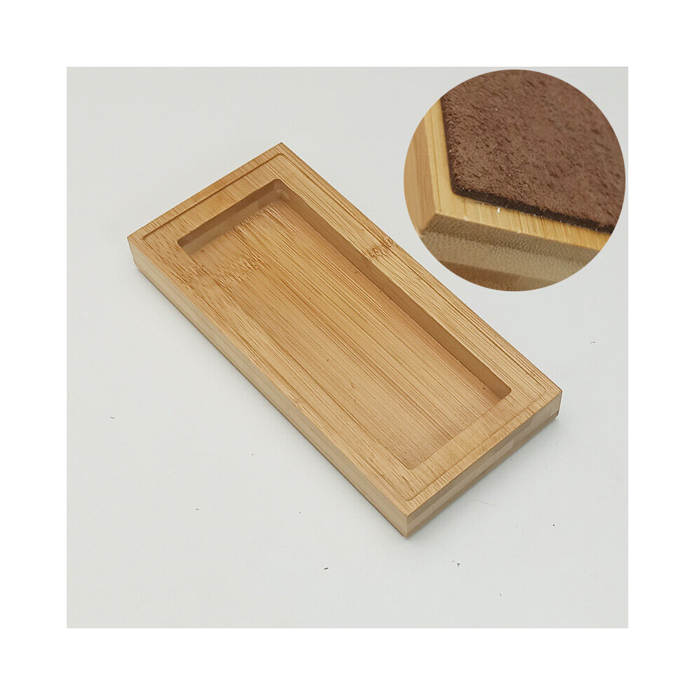 (A-L) Sharpening Stone Holder Knife Accessories Whetstone Base Sharpening Bamboo/Silica Gel Base System Kitchen Knife Sharpener Tools 4853843703333