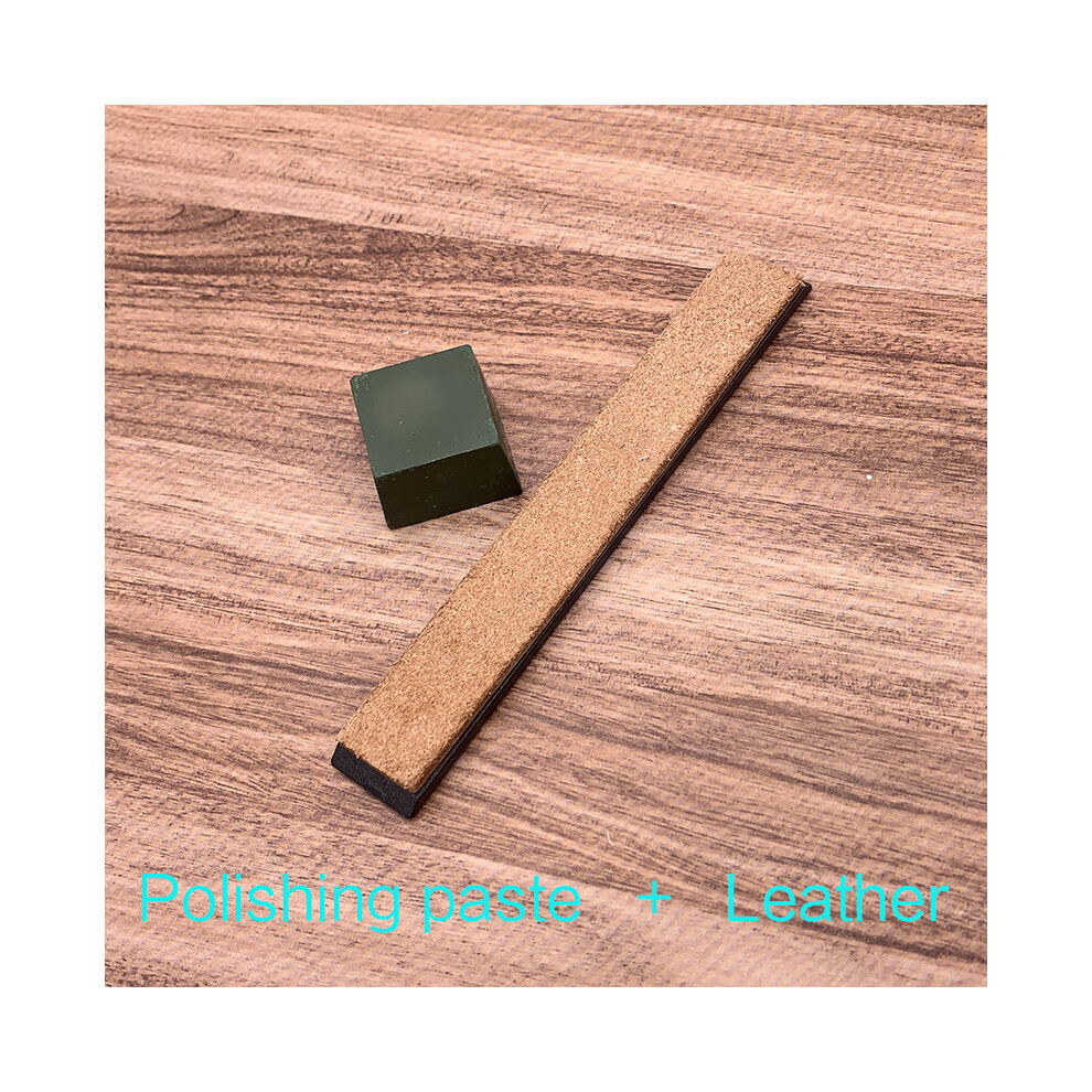 (A-2 Pcs) Diamond Sharpening Stone Whetstone Kitchen Bar Knife Sharpener Scissors Razor Whetstone Polished Leather Sharpener 80-3000 Grit 4853843725663
