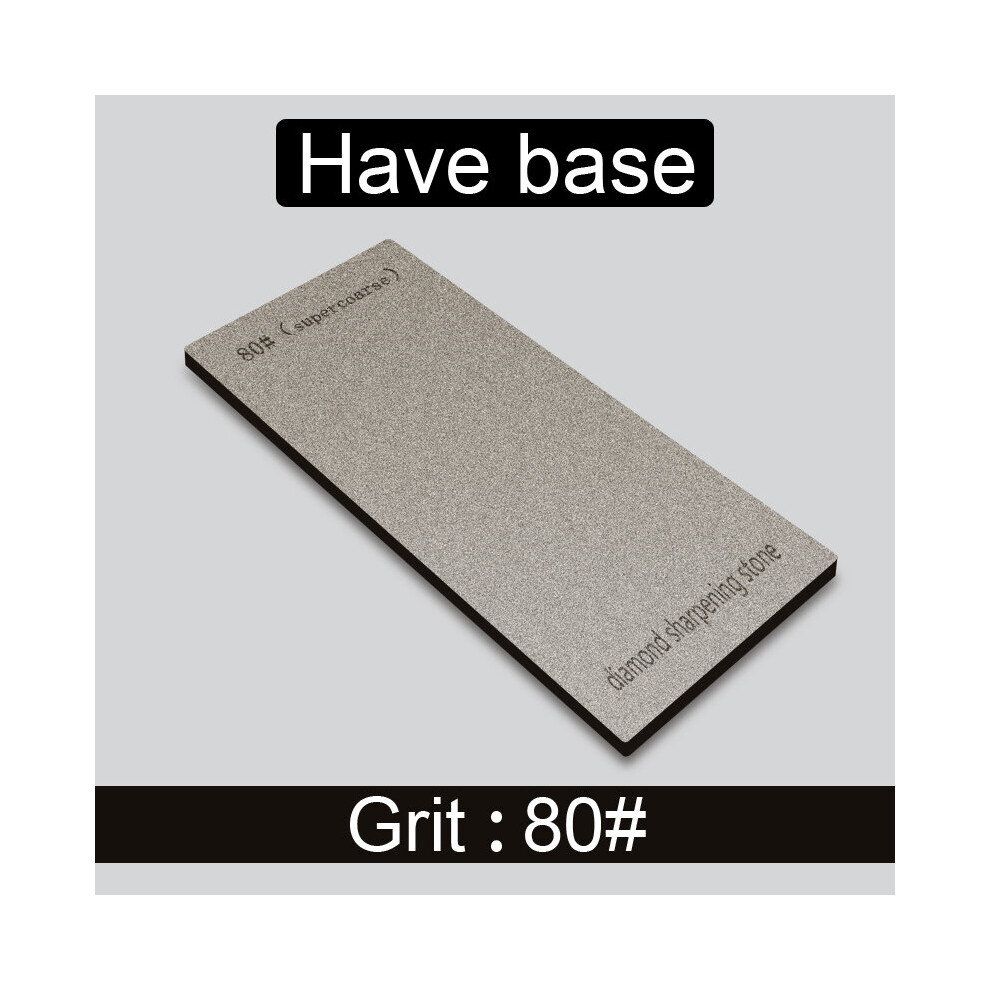 (A-Have Base 80Grit) Diamond Knife Sharpening Stone 80-3000# Grit Diamond Tool Fine Grinding Whetstone Household Sharpener System Kitchen Accessories 4853843702992