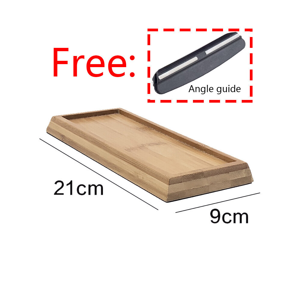 (A-Bamboo Base) Adjustable Sharpening Stone Holder Knife Sharpener Auxiliary Accessories Whetstone Base Bamboo/Silica Base System Kitchen Tools 4853843654239